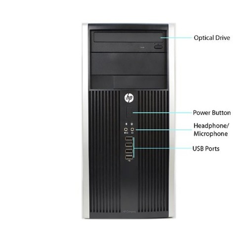 Fast HP Desktop Computer 3.6GHz 16GB RAM 256GB SSD PC Windows 10 WiFi DVD Tower - Picture 3 of 10