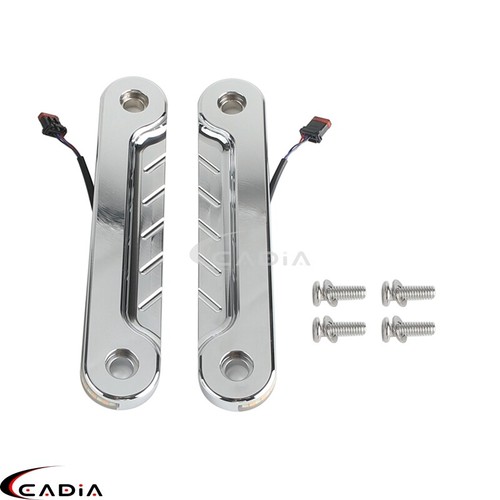 Luz indicadora de señales de giro DRL horquilla billet LED para Harley Street Glide Touring - Imagen 7 de 12