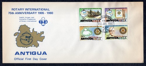 ROTARY CLUB INTERNATIONAL 1980 ANTIGUA FDC
