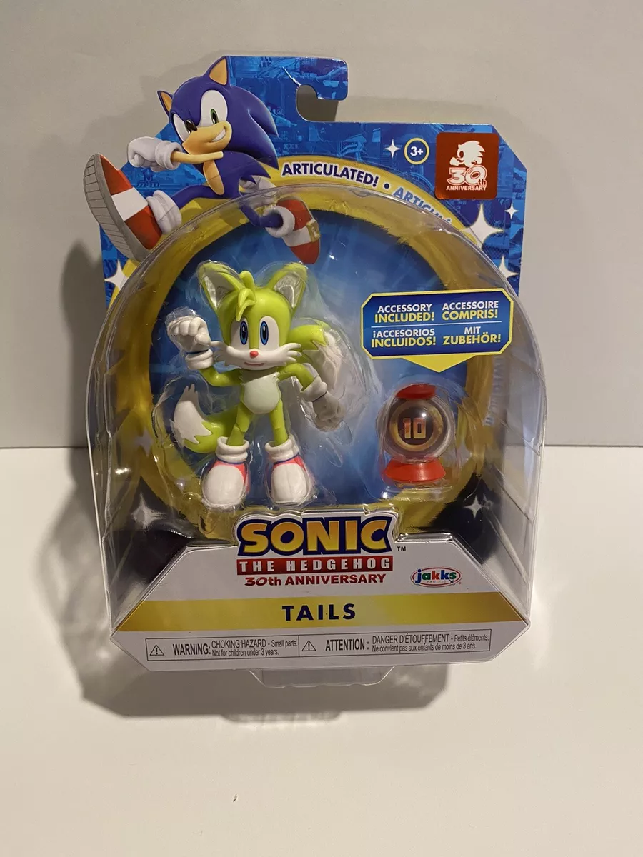 Sonic The Hedgehog NEON TAILS Super Ring 30th Anniversary Jakks 4