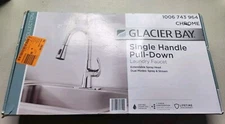 Glacier Bay Clare Single Handle Pull Down Laundry Utility Faucet in Chrome