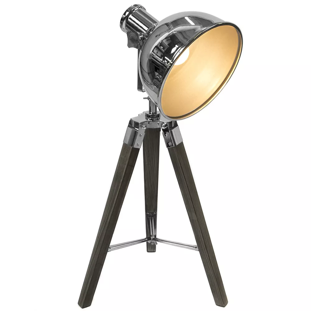 Vintage Studio Tripod Table Lamp Nautical Spotlight Light Home