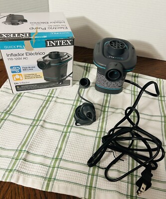Intex Electric AirPump Quick Fill 110-120V AC Inflates/Deflates. Multiple Uses￼