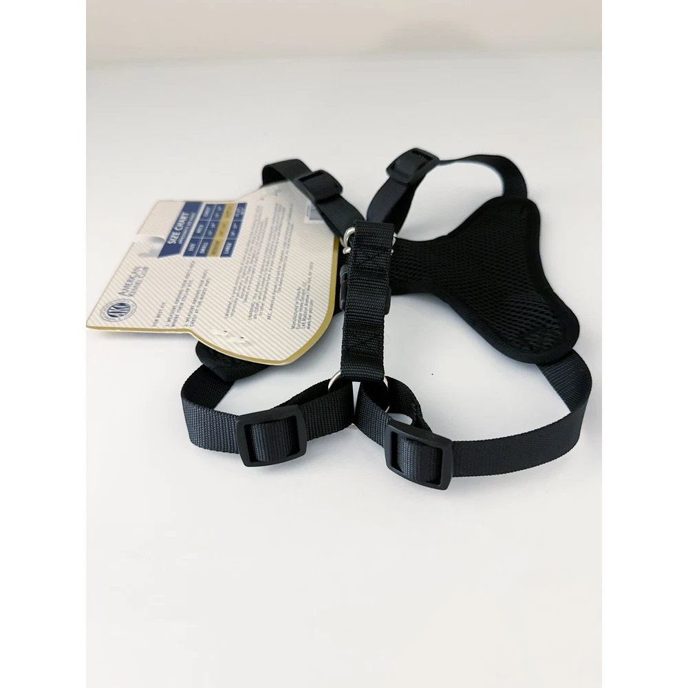 Dog Harness AKC Step-In Size Med 18”-25” Gray