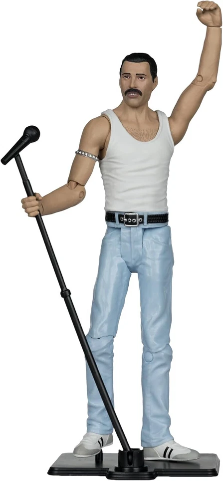 Freddie Mercury Action Figure Music Maniacs Rock Queen 6" Limited Edition NEW UK - Image 4 of 4