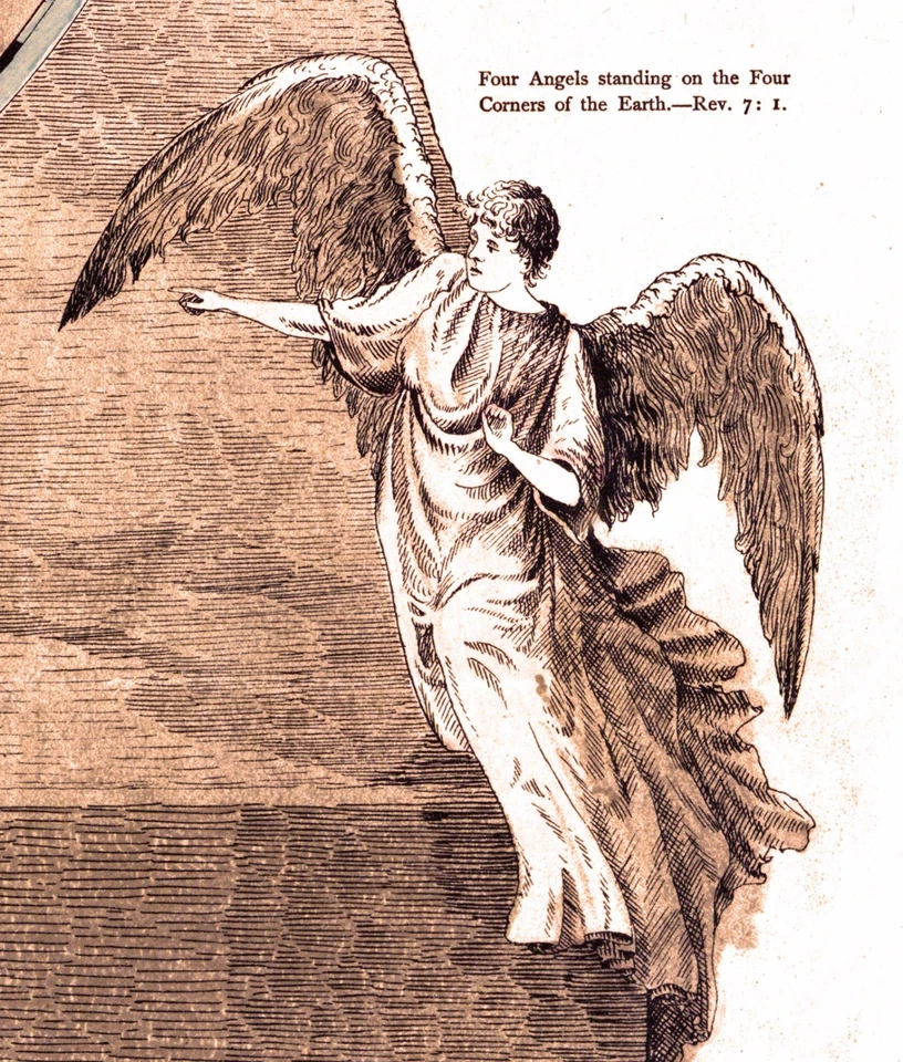 Плоская Земля Карта - Квадратная и Стационарная Земля Орландо Фергюсон - Плакат 24 x 18 - Изображение 4 из 4