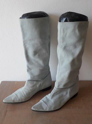Stivali Donna 38 Morbidi Pelle Scamosciato Alti Made In Italy Motivi | eBay