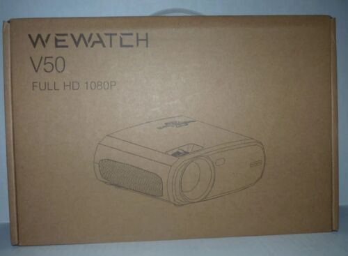 WEWATCH V50 Native 1080P Portable Projector, 5G Full HD Movie Projector WiFi - Picture 3 of 6