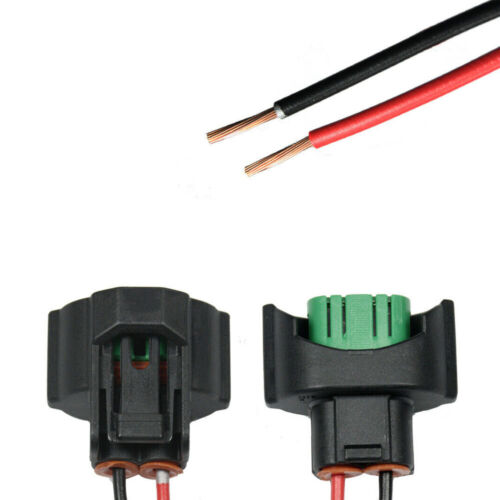 2x H11 H8 Light Bulb Connector Adapter Female Wiring Harness Sockets Harness Kit - Picture 5 of 12