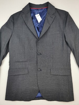 UNITED COLORS OF BENETTON Herren EUR 48 UK 38 Wollmischung Jacke (Neu mit Etikett) Grau SB