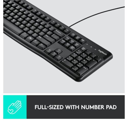 Logitech K120 Wired Full-Size Keyboard – Spill-Resistant, Quiet Typing - Picture 2 of 9