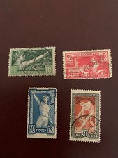 FN02 - timbres de France de 1924 N° 183 à 186 -  oblitérés