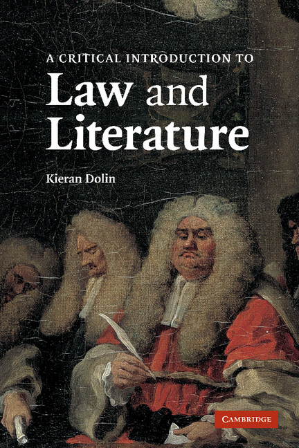 A Critical Introduction to Law and Literature Dolin Paperback 9780521002028