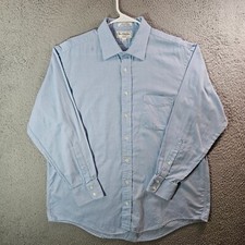 Burberrys of London Dress Shirt Men 17.5 34 Long sleeve Light Blue USA -Pls Read