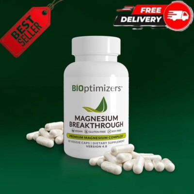 Bioptimizers Magnesium Breakthrough all 7 essential forms - 60 capsules EXP:2026
