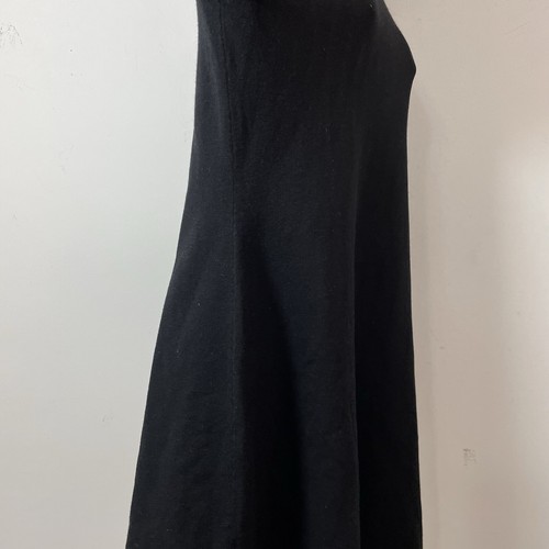 KAREN MILLEN BLACK MOCK NECK SWEATER KNIT DRESS TIE SLEEVES SIZE LARGE STRETCH - Picture 10 of 12