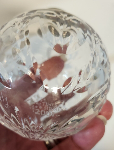 Waterford Cristal Vidrio Adorno Times Square Hope Ball 2001 Firmado D Kelly - Imagen 7 de 12