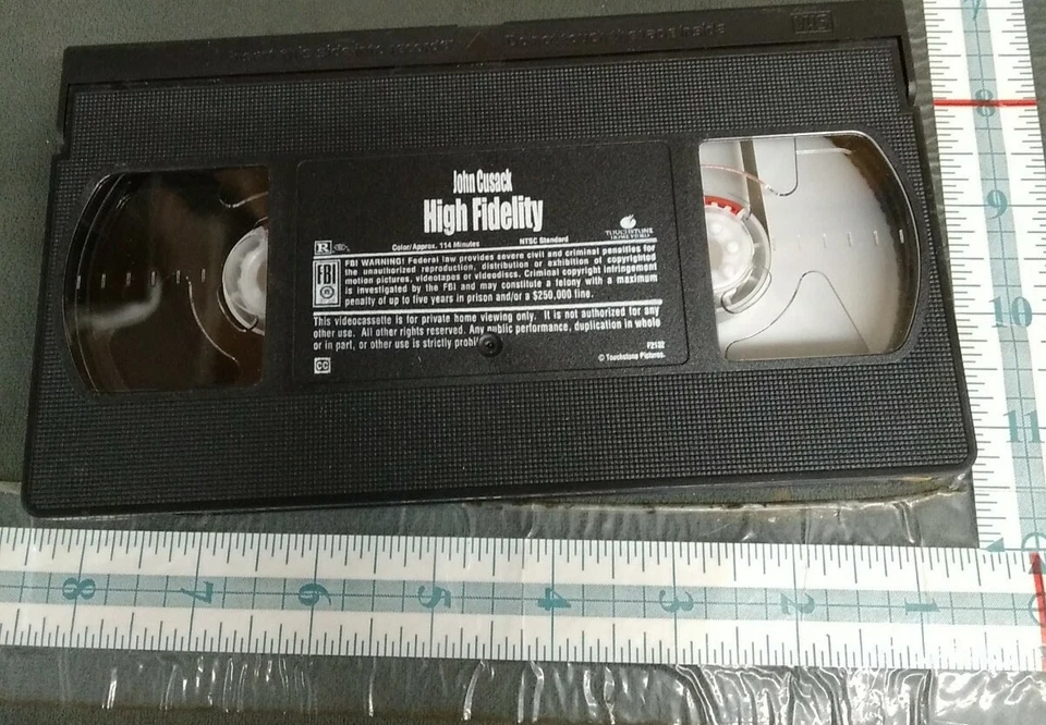 2000 High Fidelity VHS Video Tape John Cusack Foto 3 de 4