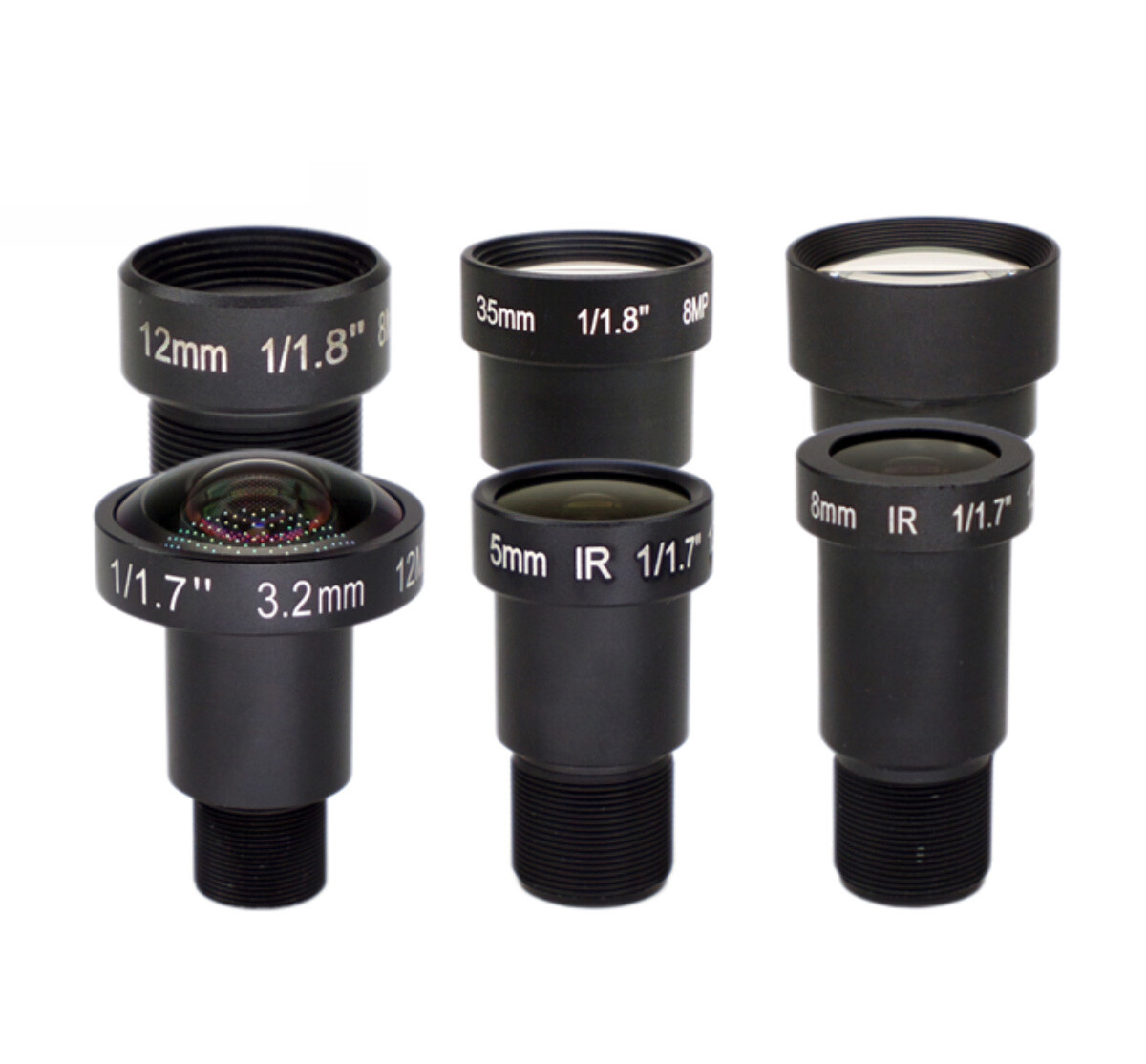 4K HD 12 MP inch M12-Mount Surveillance Camera Lens 5mm 8mm  12-50mm