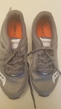 Saucony Boys Velocity Running Shoes Grey 3.5 W Youth Lace Up Sneaker