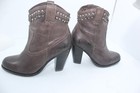 FRYE JENNY STUDED BOOTIES SIZE 8 B BROWNS IN GREAT CONDITION — photo 6