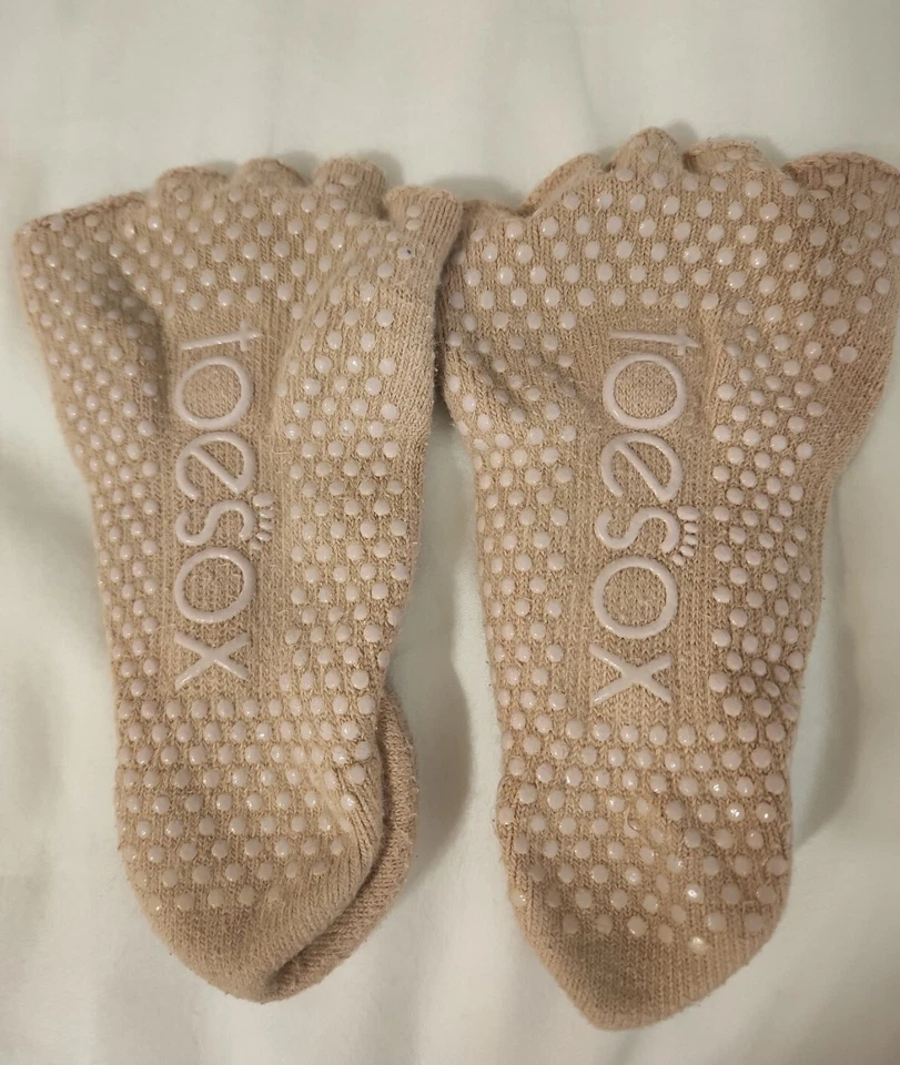 Calcetines Toe Sox Grip Pequeños 6-9.5 Buen Estado *2 Pares* Foto 4 de 4