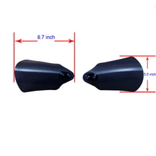 Transparent Ink Black PMMA Hand Guards Wind Deflector Shield For Harley Touring