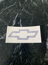 Chevrolet Chevy Vtg 80s 90s Rare Logo Bow Tie Decal Sticker Blue Outline 3