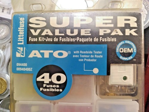 Littelfuse 094400 Fuse Super Value Pak with roadside tester 40 fuses in pak - Picture 3 of 7