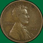 1914 Lincoln Wheat Cent Very Fine VF Coin #39965