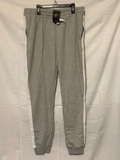 Ning Mens Jogger Pants Adult Size XL Gray/White NWT