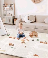 Foldable Baby Play Mat, 78" x 70" Kids Foam Mats, Waterproof Floor Play Mat