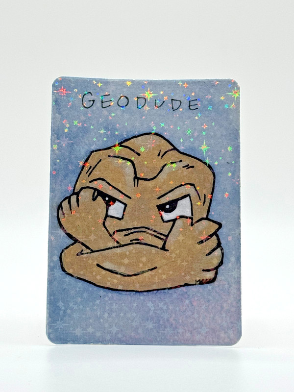 Pokémon ACEO - 031/102 GEODUDE Self Portraits Series Extra Rare leeoakwood
