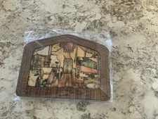 NEW Wooden Nativity Puzzle, Jesus Mary Manger Kings Star Animals, Holiday Xmas