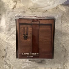 AMC Theatres A Minecraft Movie Tin Popcorn Bucket Crafting Table Brand New!