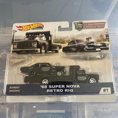 Hot Wheels Team Transport '68 Chevy Super Nova Retro Rig Black Hole Mattel #07