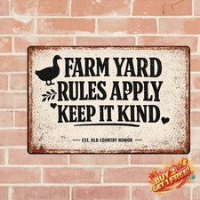 Cluck Around And Find Out Funny Chicken Decor Vintage Metal Tin Sign