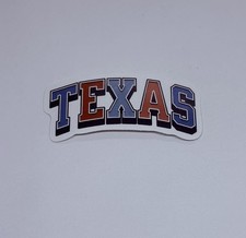 Texas State Sticker Vibrant Art Decal Vinyl USA Travel Souvenirs Journal Tc9