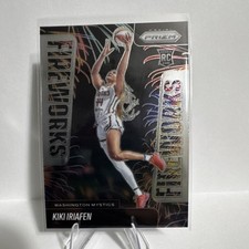 2025 Panini Prizm WNBA Fireworks Rookie Kiki Iriafen #13 Washington Mystics