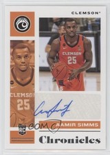 2021-22 Panini Chronicles Draft Picks Rookie Signatures Aamir Simms Auto y0i