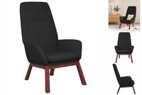 Relaxsessel Loungesessel Sessel Polsterstuhl Schwarz Stoff
