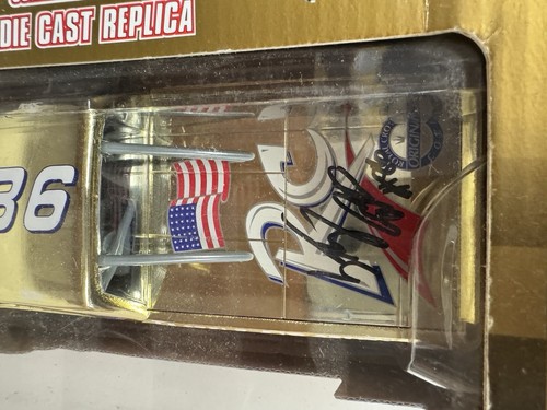 Stacy Compton Royal Crown #86 Race Truck Racing Champions Gold 1/24 Dodge Signed - Picture 5 of 5