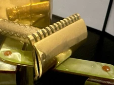 Vintage 1926 Gillette Milady Decolletee/New Improved/Jade Pearl Tints Case