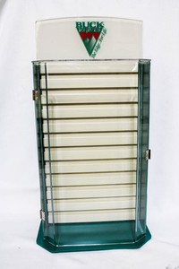 1980s BUCK KNIVES STORE COUNTER TOP DISPLAY CASE NEW OLD STOCK