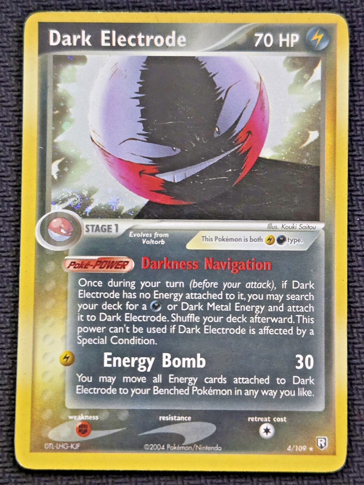 Pokemon Dark Electrode #4/109 Holo 2004 EX Team Rocket Returns