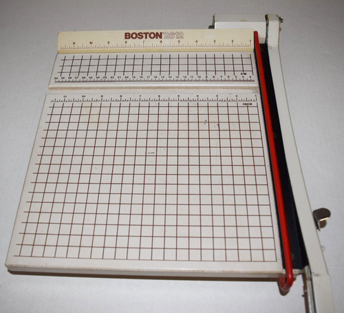 Vintage Boston 2612 12" Guillotine Style Paper Cutter and Photo Trimmer