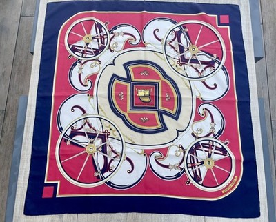Original Hermès quadratischer Schal ''Washington's Carriage'' von Cathy Latham 