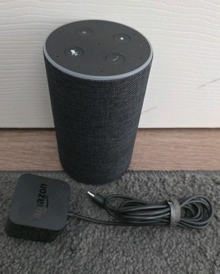 Amazon Echo - 2nd Generation - Alexa Smart Assistant - Charcoal Fabric