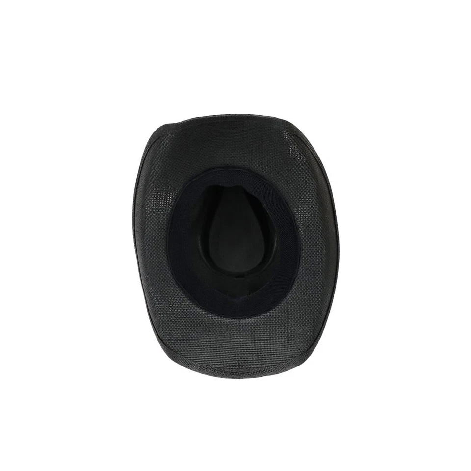 Chapeau Cowboy Noir en Paille Country USA Qualite Prestige Ballad-Taille unique - Photo 4/4