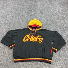 VTG Kansas City Chiefs Sweatshirt Mens L Black NFL Football Starter Script 90s